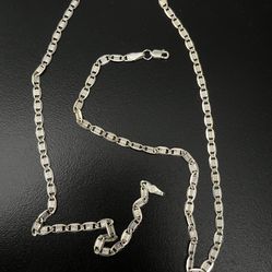 925 Sterling Silver G Link Chain 26 Inches