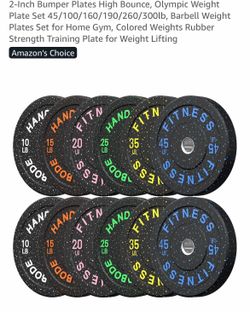 Gym bench and plates