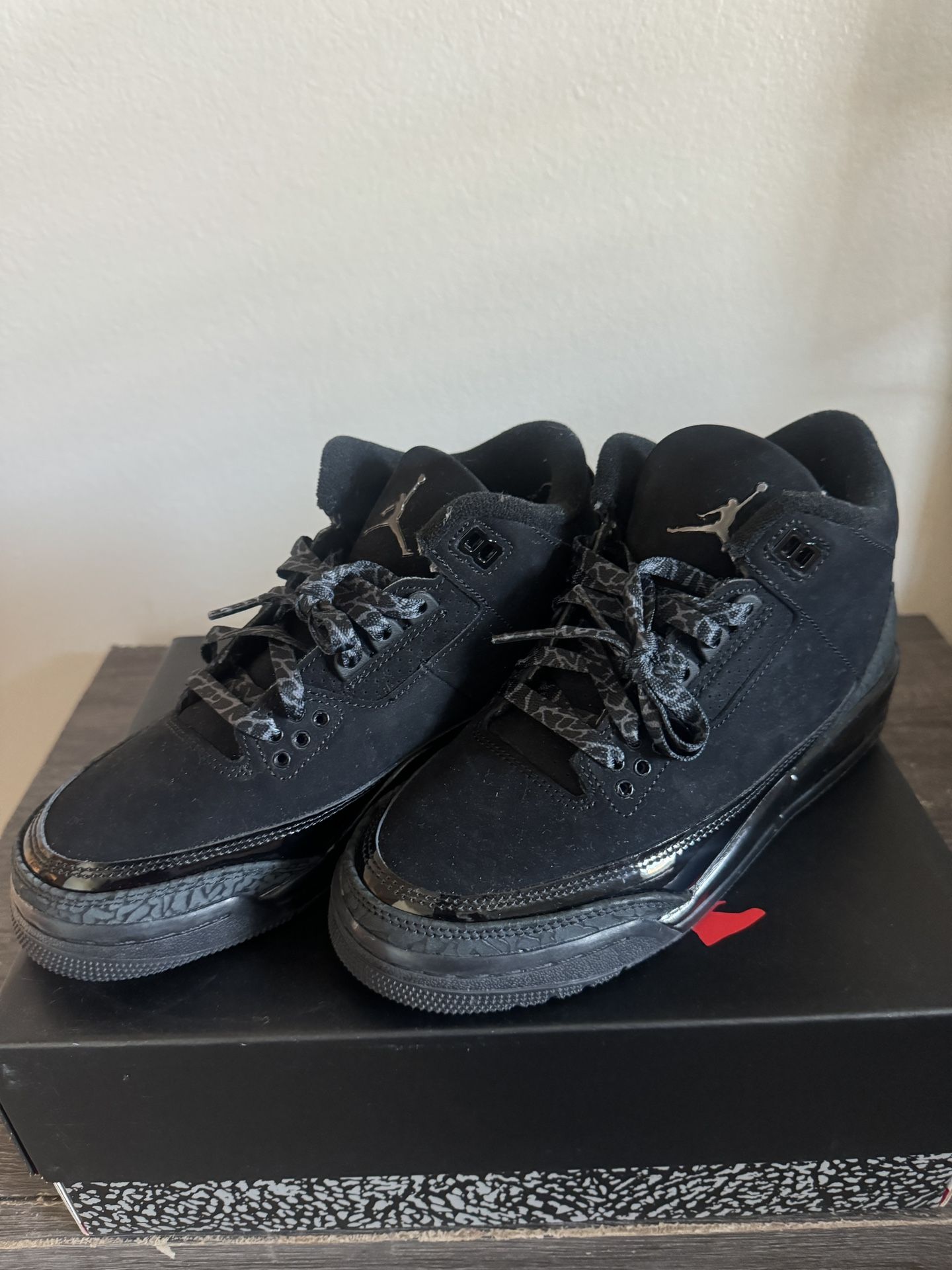 5.5 Y GS Black Cat Jordan 3s New!