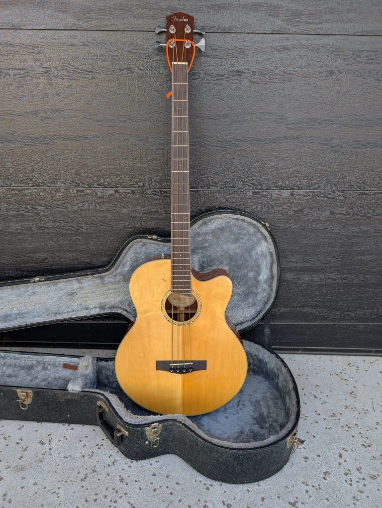 Fender Acoustic Electric Bass Guitar GB-41SCE With Case