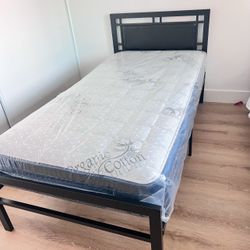 Cama Twin Size Nueva En Caja