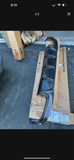 Difusor de parachoques trasero de fibra de carbono para mercedes benz