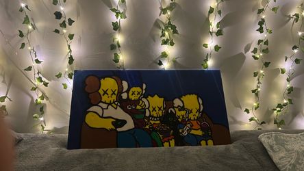 Simpsons KAWS painting