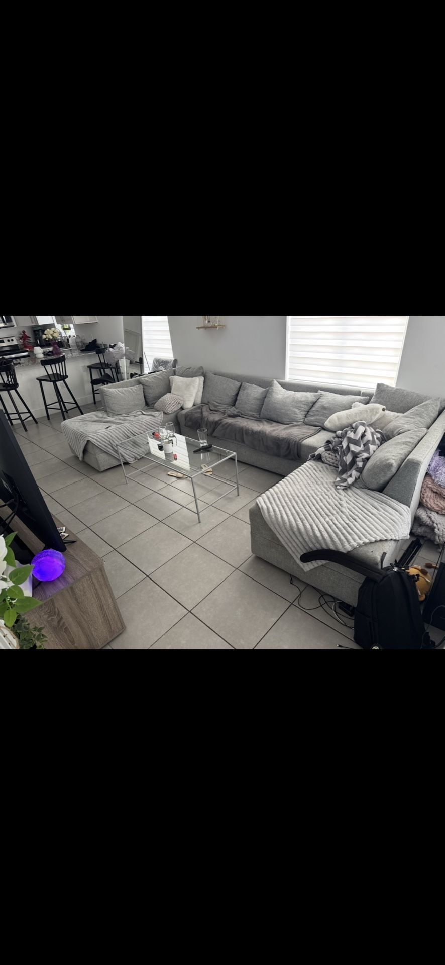 Large Grey Couch