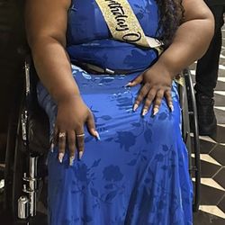 Fashion nova made For Me Blue Maxi Dress