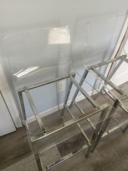 2 Acrylic Bar Chairs 