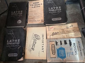 Craftsman Atlas Lathe books