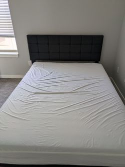 Queen bed and mattress