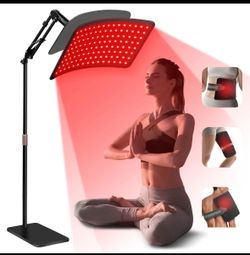 INTEO Red Light Therapy Lamp 120 LED w/ Adjustable Floor Stand