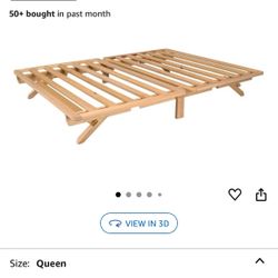simple wooden bed fram