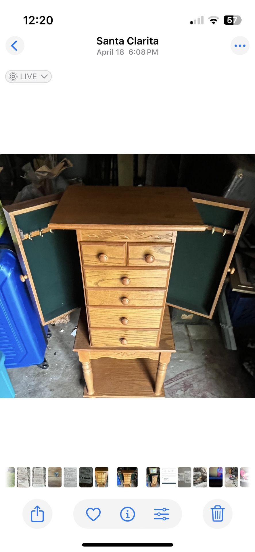 Vintage Jewelry Armoire