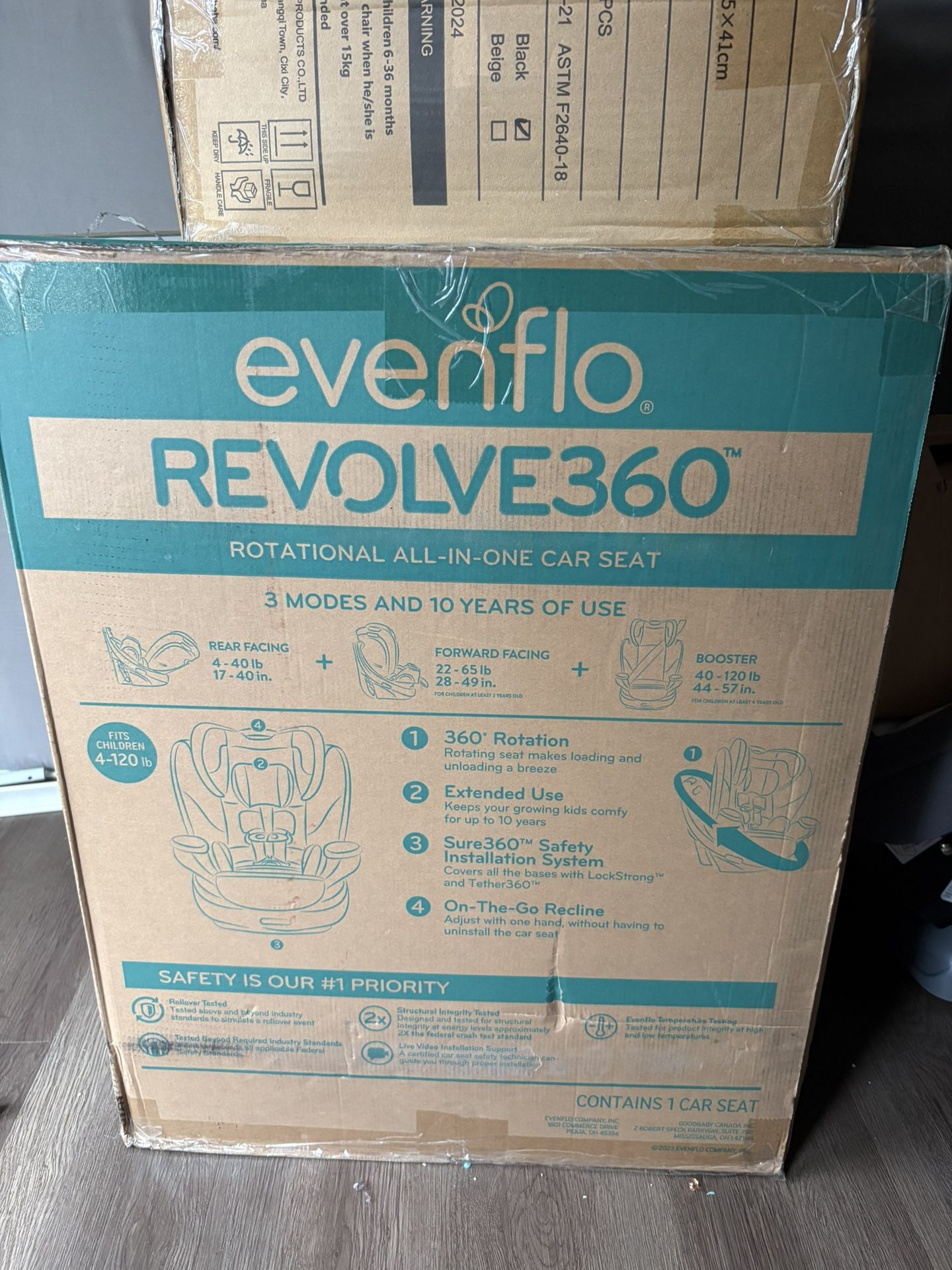 360 Revolve Car seat 3 Modes