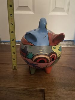 Maybella Mexico Ceramic Pig Piggy Bank Desert Theme