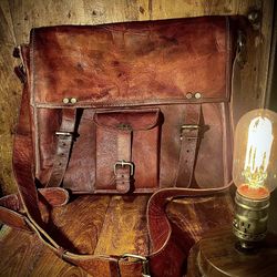 Rustic Leather Satchel