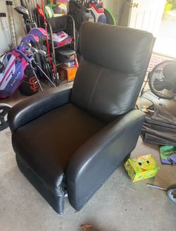 Black Leather Recliner