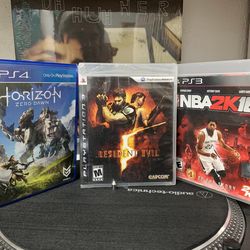Resident Evil 5,  Horizon Zero Dawn,  Sony PlayStation