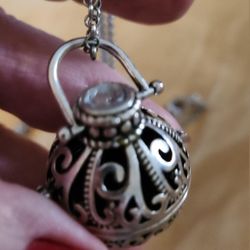 Pomander w/Moonstone Necklace