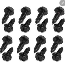 CASAON 16 Pieces License Plate Screws