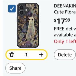 iPhone 16 Case - Cute Floral Ghost Theme