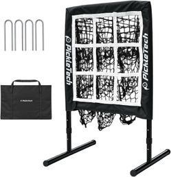 9-Hole Baseball & Softball Pitching Net – Adjustable Training Target