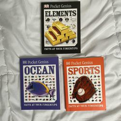 DK Pocket Genius Books - set of 3