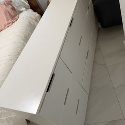 Ikea 9- Drawer White Dresser