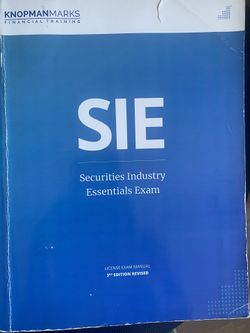 Knopman Marks SIE Book