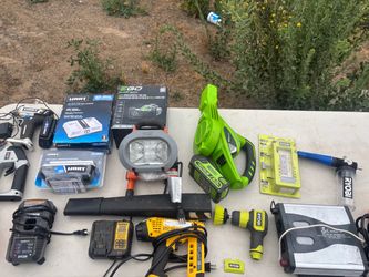 Mixed Power Tool Lot – Ryobi, DeWalt, Hart, EGO, Greenworks