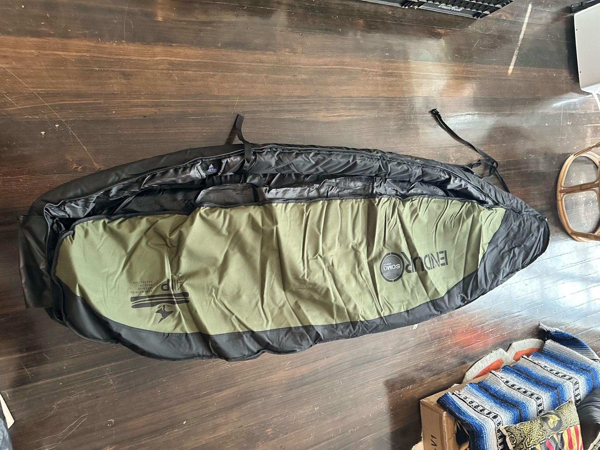 Rare Soma Airbag 6'6" Double Surfboard Travel Bag.