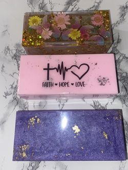 Hand Crafted Made With Resin Storage Boxes