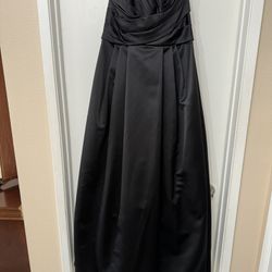 Strapless Long Black Dress