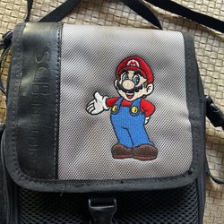 Nintendo DS Mario Carrying Case Black Travel Bag 2DS 3DS