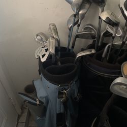 bag with golf clubs for 25