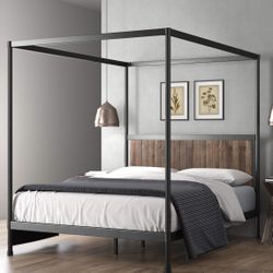 BRAND NEW CANOPY FULL SIZE PLATFORM BED 