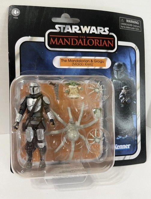 Star Wars Mandalorian And Grogu Maldo Kreis 3.75 Action Figure Set NEW VC211