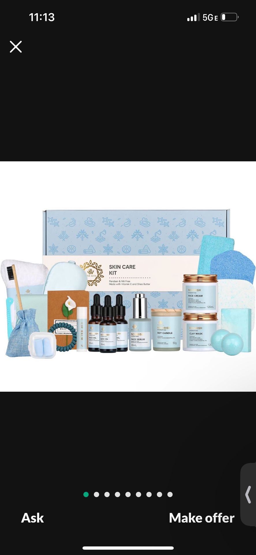 Facial Skin Care Set & Bath Spa Kit, Bath and Body Spa Kit, Mothers Day Gifts, Self-care Gift, Christmas Birthday Gifts for Women, Skin Care, Hyaluron