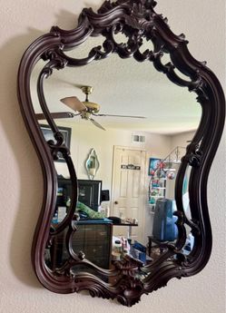 Ornate wall mirror