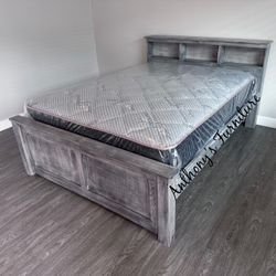 New Queen Bed With Mattress 