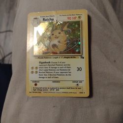 Vintage Riachu Pokemon Card
