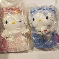 McDonald's Hello Kitty Large Wedding Couple Plushie 2000