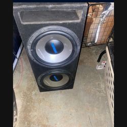 2 12 Inch Clarion Subwoofers 