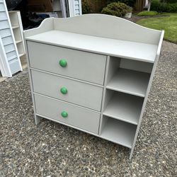 Gray Dresser / Baby Changing Table