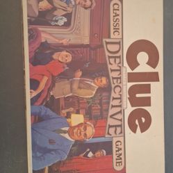 1986 PARKER BROTHERS CLASSIC DETECTIVE GAME CLUE