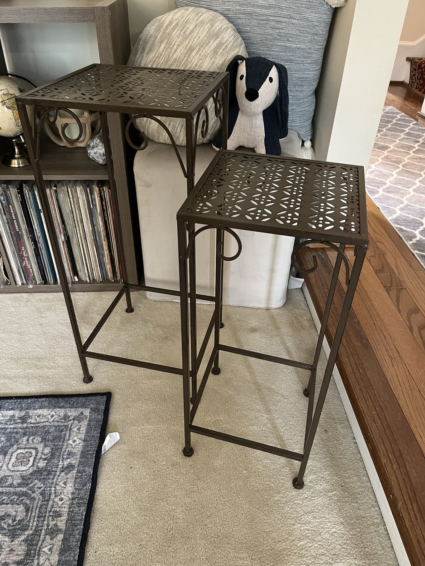 Set Of Metal Plant Stands