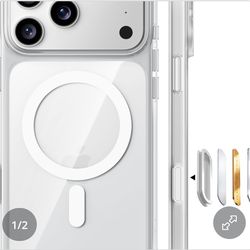 Military grade slim claer phone case  for iphone 17 pro