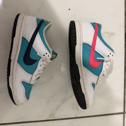 Nike Dunk Low Thunder Blue Dusty Cactus 3.5 Y