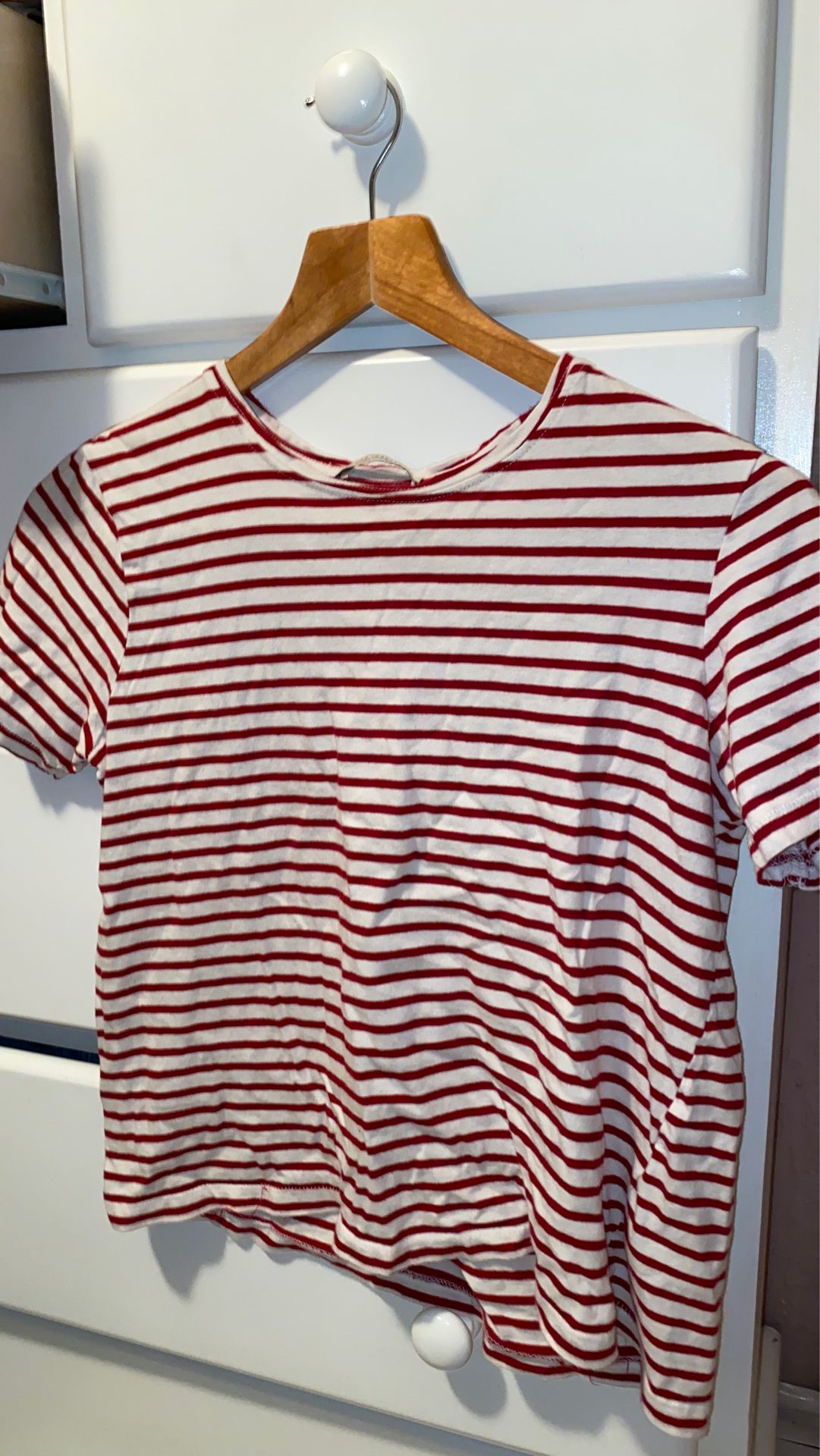 Red striped top