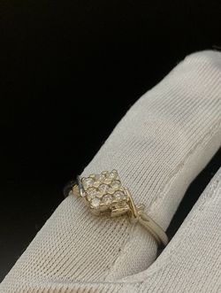 White gold diamond ring #36143