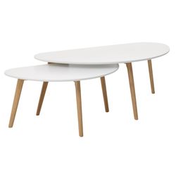 ✨ Scandinavian Nesting Coffee Tables – Minimalist & Modern Design (Set of 2)