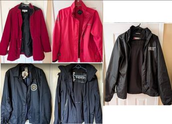 women's coat, windbreaker, rain/winter/puffer jacket, Small Medium Large $7 - $20 ea